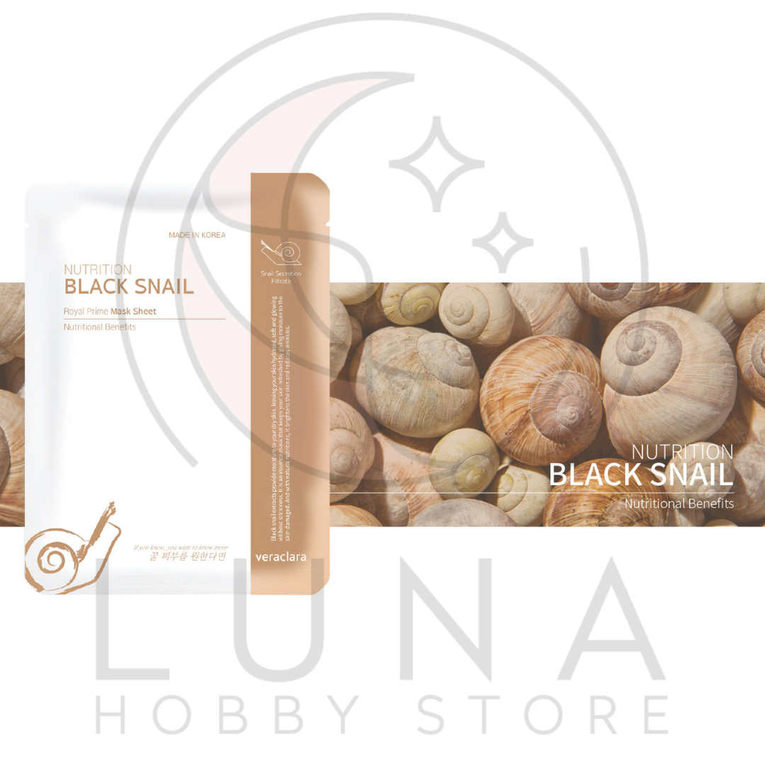 Veraclara | Royal Prime Mask Sheet | Black Snail | 블랙 스네일 리얼 수분 마스크(10x Pack) - Image 2