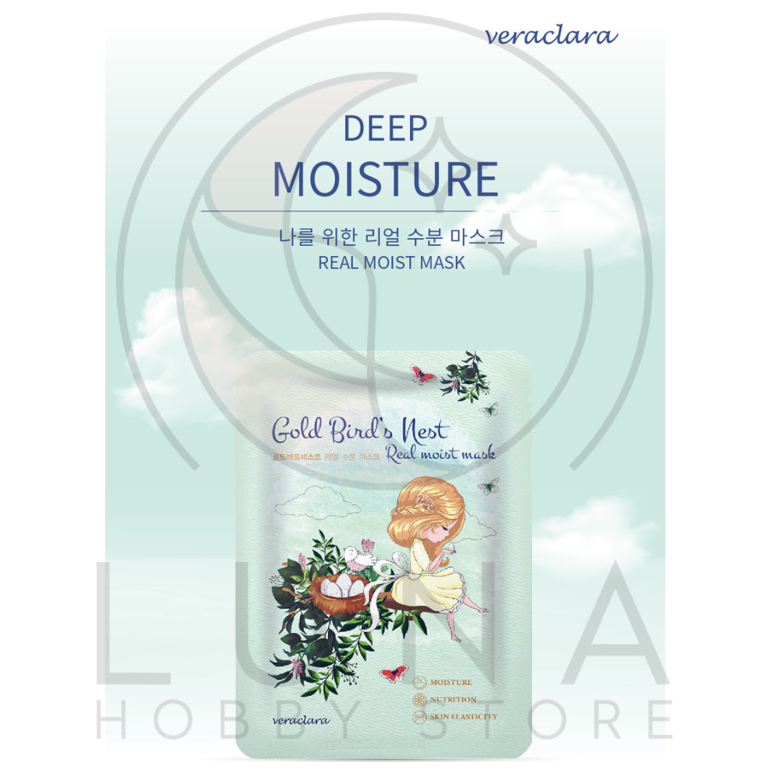 Veraclara | Real Moist Mask | Gold Bird’s Nest | 골드버드 네스트 리얼 수분 마스크