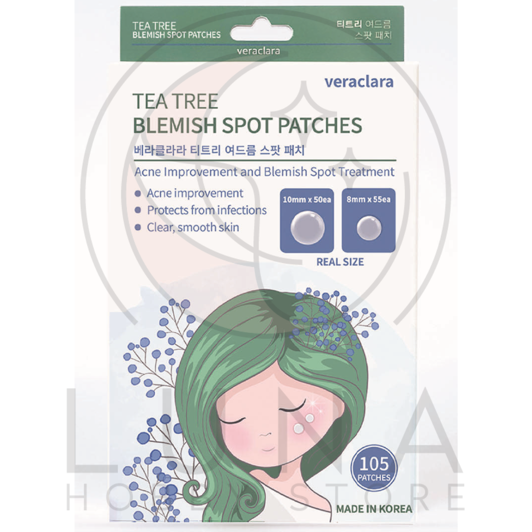 Veraclara | Tea Tree Blemish Spot Patches | 티트리 여드름 스팟 패치 (105 pcs) - Image 4