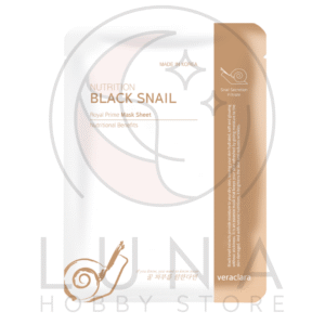 Veraclara | Royal Prime Mask Sheet | Black Snail | 블랙 스네일 리얼 수분 마스크(10x Pack)