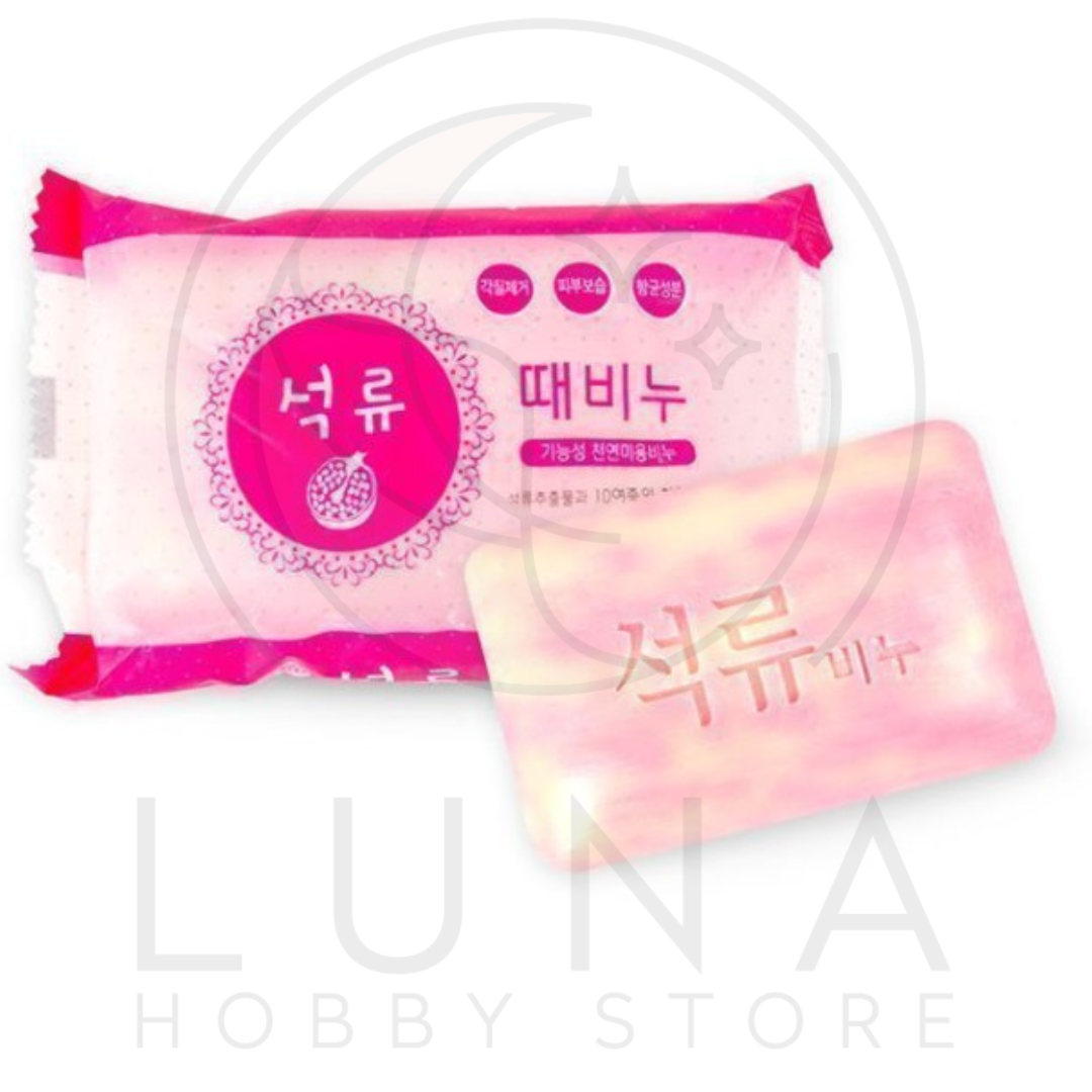 HanSol | Pomegranate Body Scrub Soap | 석류 때비누 - Image 3