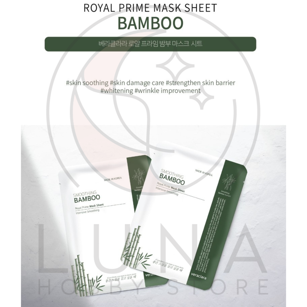 Veraclara | Smoothing Bamboo Royal Prime Mask Sheet | 베라클라라 로얄 프라임 밤부 마스크 시트 (10x Pack) - Image 3