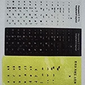 Korean Keyboard Stickers – Transparent 키보드 스티커 (투명)