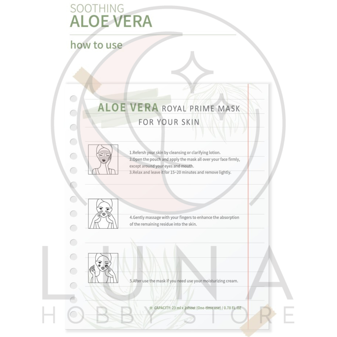 Veraclara | Real Moist Mask | Aloe Vera | 알로에 리얼 수분 마스크 (10x Pack) - Image 4