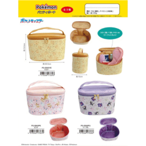 [JP] Pokémon Vanity Pouch | Pikachu, Eeveelutions, Gengar | パニティポーチ 全3種