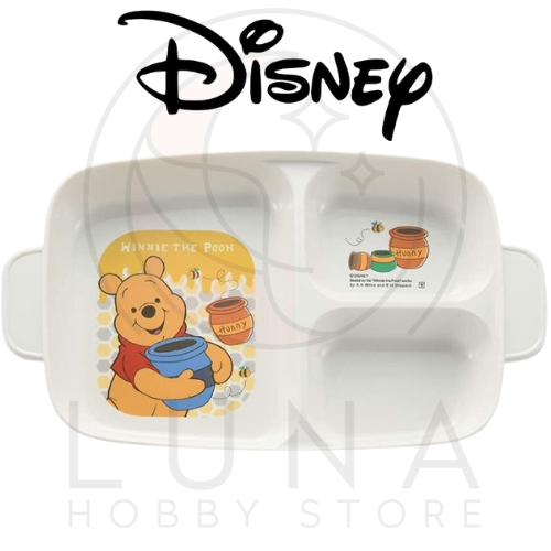 Disney Winnie the Pooh Sectioned Lunch Plate with Handles | Japan Exclusive | くまのプーさん ランチプレート