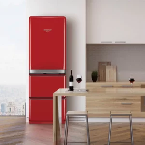 Maman Standing Kimchi Refrigerator | 마망 스탠드형 김치냉장고 Red DPEA-427TPD (418L)