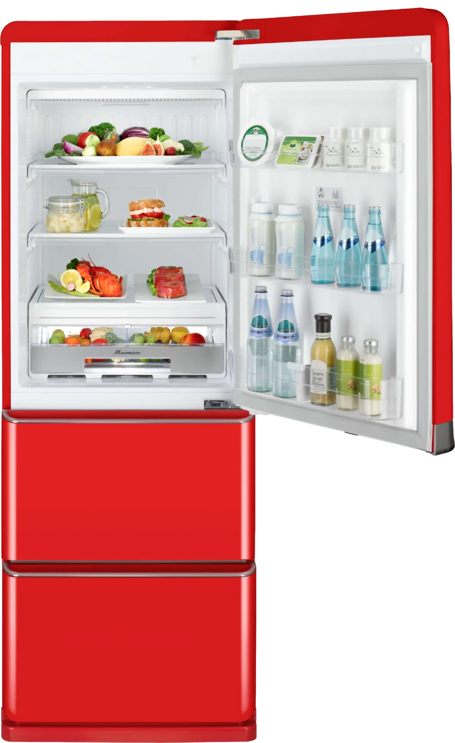 Maman Standing Kimchi Refrigerator | 마망 스탠드형 김치냉장고 Red DPEA-427TPD (418L) - Image 2
