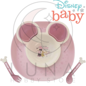 Minnie Mouse Non-Slip Feeding Set | Disney Baby Japan Exclusive | ミニー ベビー食器セット