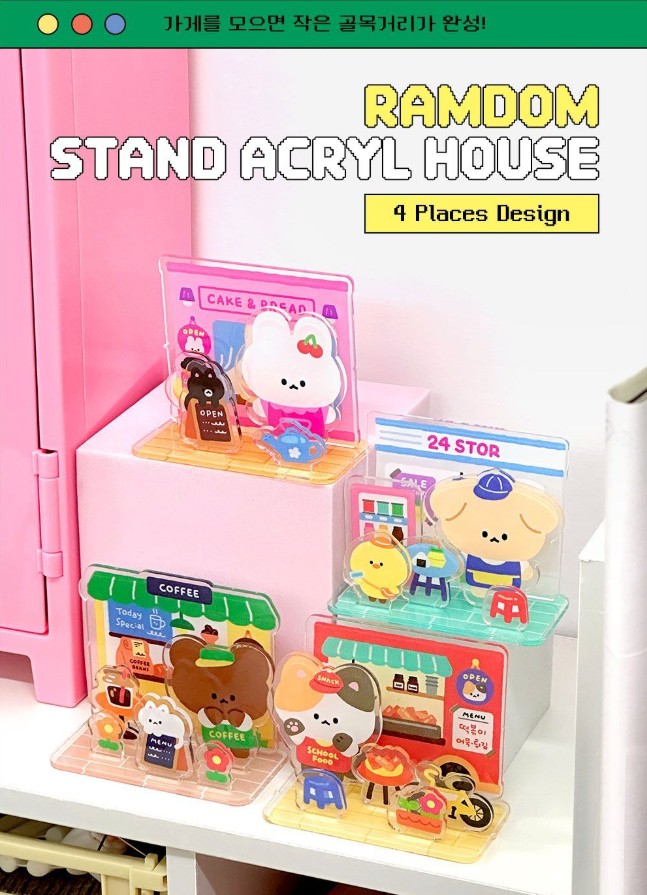 Random Acrylic Stand Buildings