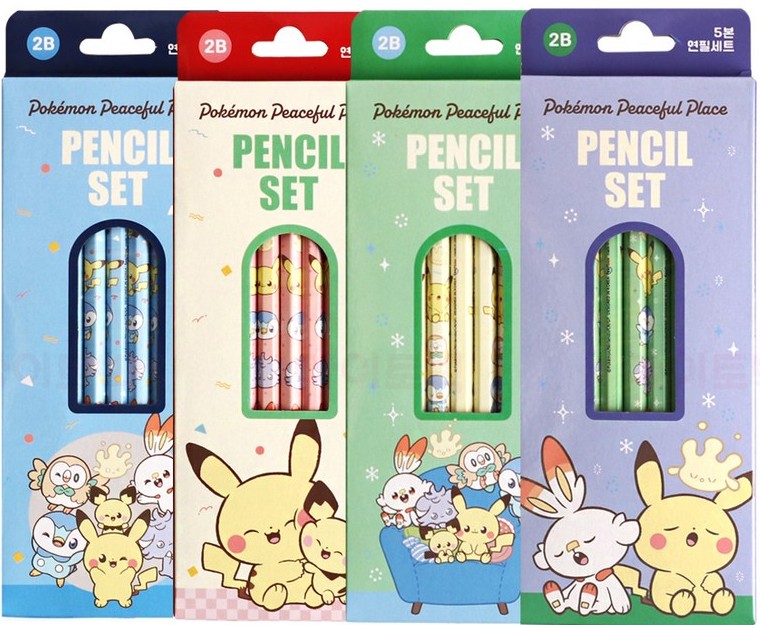 Pokemon 2B Pencil 5pcs Set