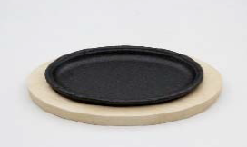 Oval BBQ Grill Plate - Medium 바베큐 철판 구이 (타원형) - 중