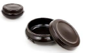 Dasom Onggi Lidded Jar No. 4 다솜 옹기 뚜껑 항아리 4호 - 5.75"