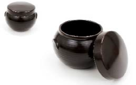 Dasom Onggi Lidded Jar No. 3 다솜 옹기 뚜껑 항아리 3호 - 4.25"