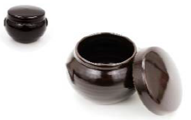 Dasom Onggi Lidded Jar No. 2 다솜 옹기 뚜껑 항아리 2호 - 3.25"