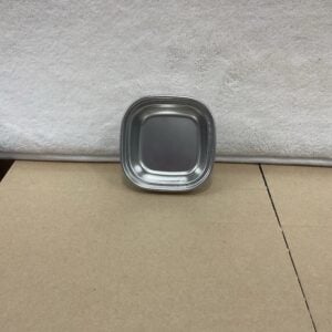 Deep Stainless Steel Square Condiment Dish (1 Section) 스텐 깊은 정사각 양념접시(1절)
