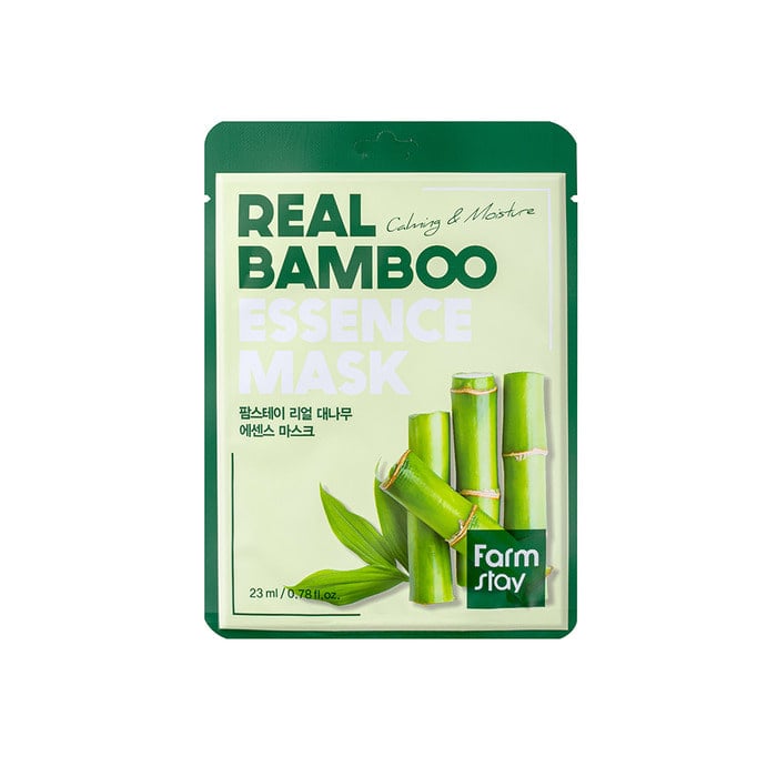FarmStay Real Bamboo Essence Mask (10 sheets) | 팜스테이 리얼 대나무 에센스 마스크팩 (10매입)