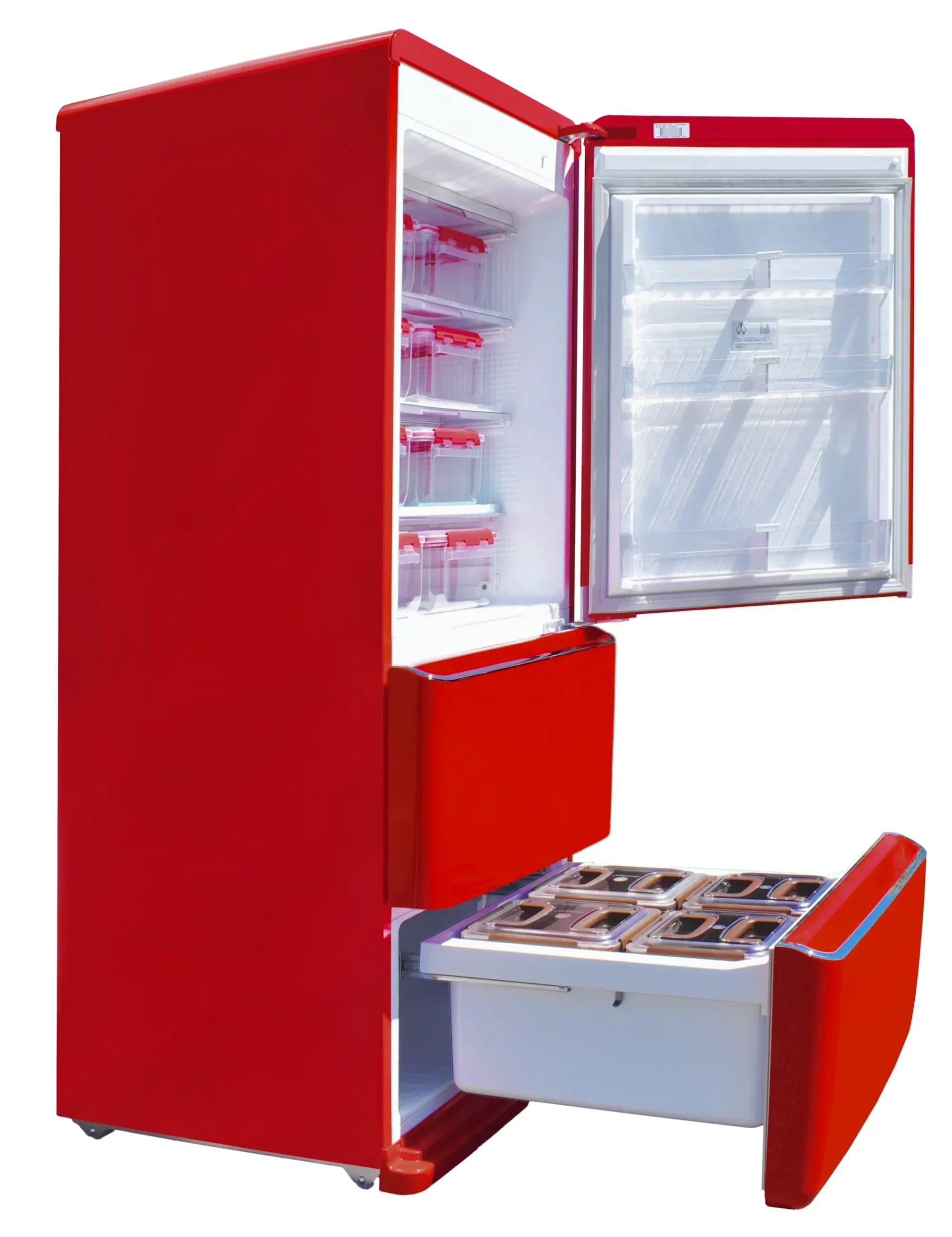 Maman Standing Kimchi Refrigerator | 마망 스탠드형 김치냉장고 Red DPEA-427TPD (418L) - Image 5