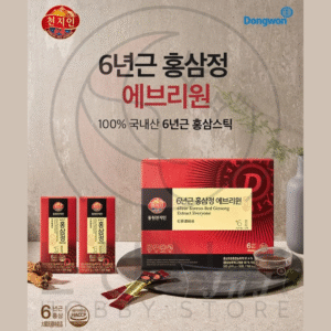 Dongwon | 6-Year Korean Red Ginseng Extract Sticks | 천지인 6년근 홍삼정 에브리원 스틱형 | 10g x 30