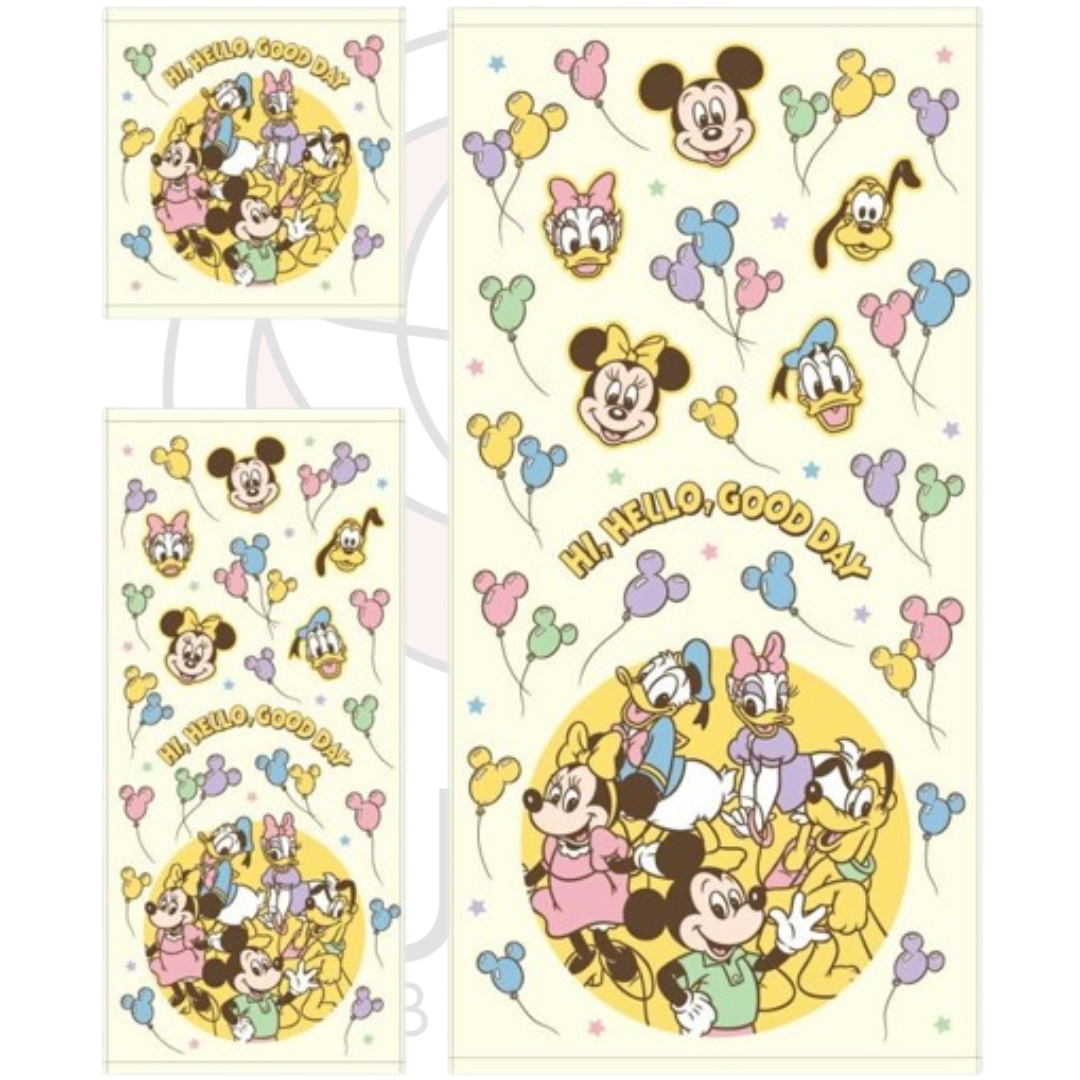 Mickey & Friends Towels | Balloon Pastel Collection | ミッキー&フレンズ タオルシリーズ