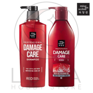 Mise en Scène | Damage Care Red Protein Shampoo & Rinse | 미쟝센 데미지케어 레드 프로틴 샴푸&린스 | 680ml
