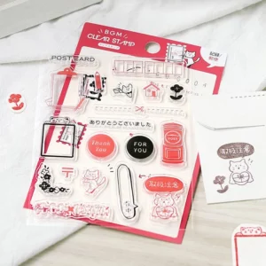 BGM Clear Stamps | Task & Life Tracker Series | クリアスタンプ:記録シリーズ 4種