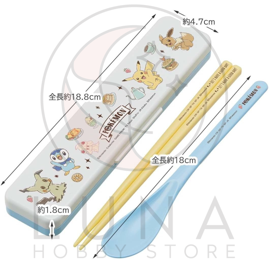Pokémon Chopsticks Spoon Case Set | Bento Utensil Kit | ポケモン 抗菌箸スプーンセット - Image 4