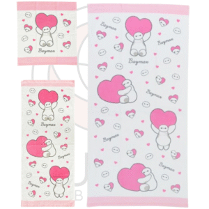 Disney | Baymax Pink Heart Towel | Disney Japan Exclusive | ベイマックス ハート柄 タオル
