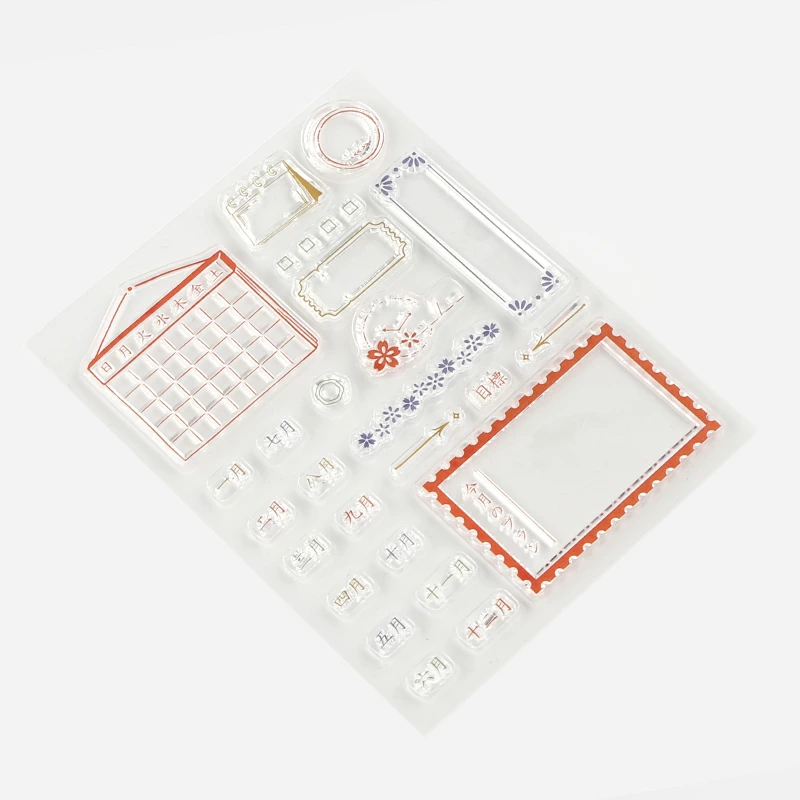 BGM Clear Stamps | Daily Records & Vintage Themes | クリアスタンプ:手帳の記録・ヴィンテージ風 4種 - Image 13