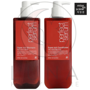Mise en Scène | Perfect Serum Super Rich Shampoo & Conditioner | 미쟝센 퍼펙트 세럼 슈퍼리치 샴푸 린스 | 680ml