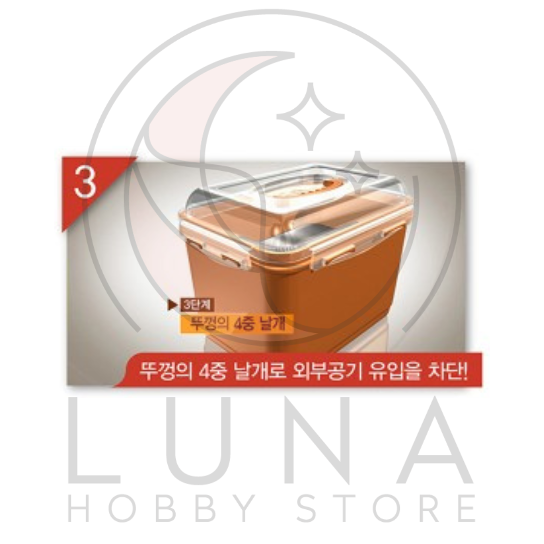 Roichen | Charcoal Vacuum Fermentation Container | 참숯 진공 황토 누름독 | 5.5L–16.5L Sizes - Image 7