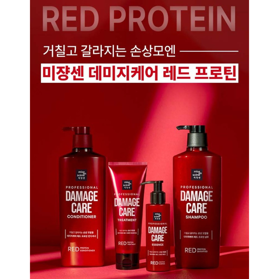 Mise en Scène | Damage Care Red Protein Shampoo & Rinse | 미쟝센 데미지케어 레드 프로틴 샴푸&린스 | 680ml - Image 5