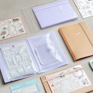 BGM Clear Stamp Storage File | 4 Pastel Colors | クリアスタンプファイル 各色