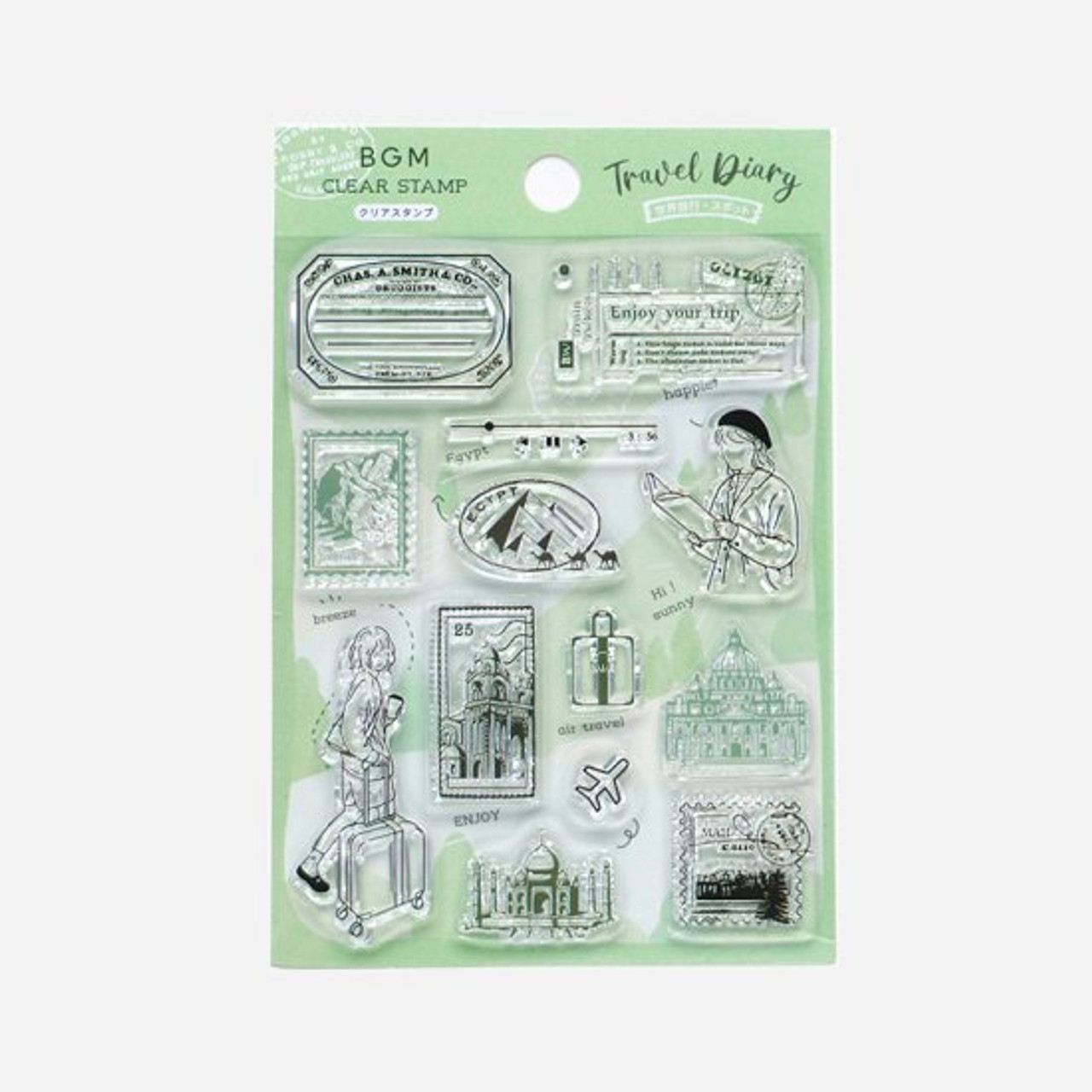 BGM Clear Stamps | Travel Diary Series | クリアスタンプ：旅ログシリーズ 4種 - Image 10