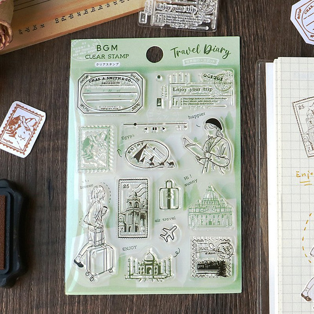 BGM Clear Stamps | Travel Diary Series | クリアスタンプ：旅ログシリーズ 4種 - Image 9