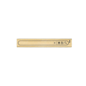 Wooden Search Bar Rubber Stamp
