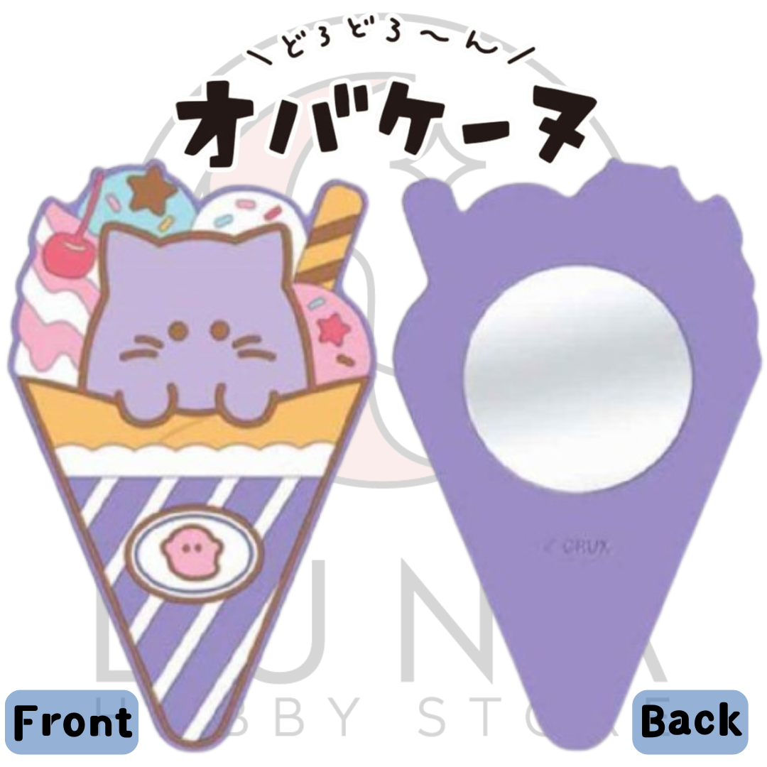Obakenu Sweets Deco Mirror | Nyankenu Crepe Ver. | オバケーヌ スイーツデコミラー にゃんこクレープ風 - Image 3