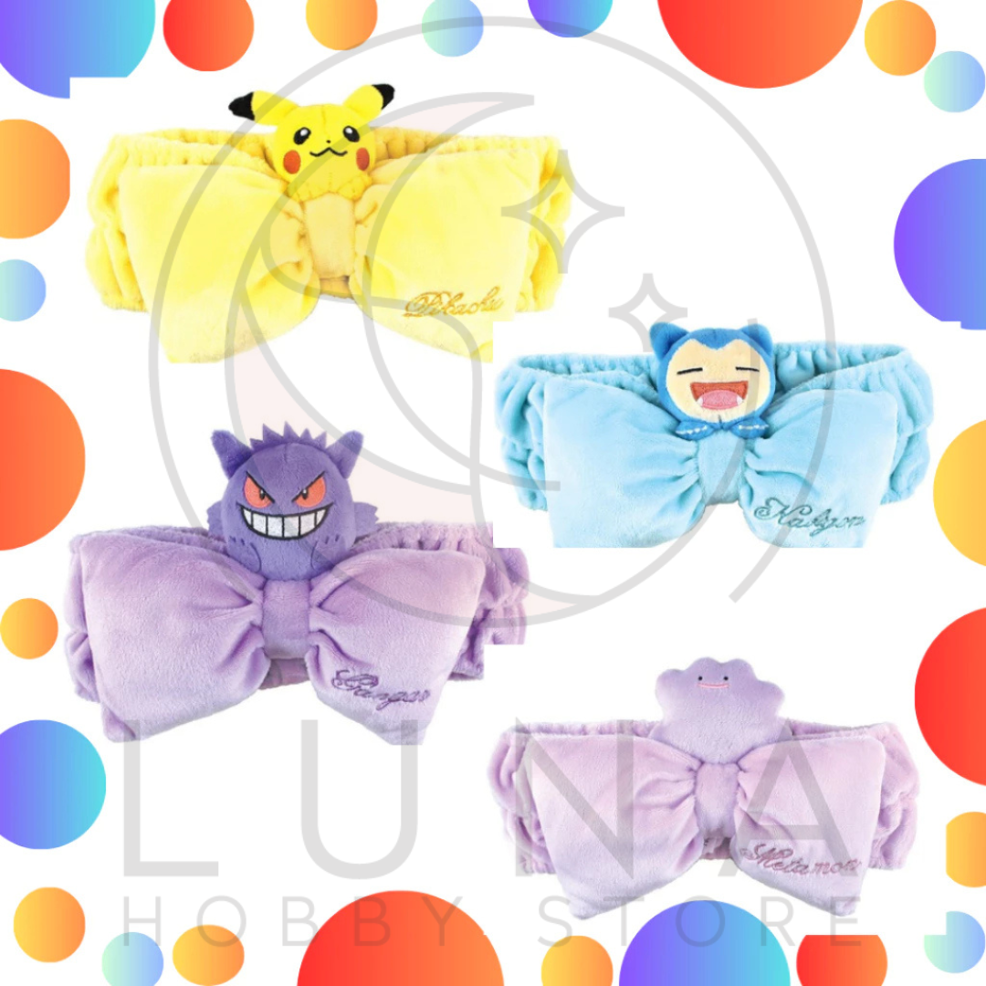 Pokémon Bow Plush Headband | Ribbon Style Hairband | 4 Variants