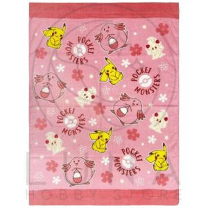 Pokémon Pocket Monsters Towel Blanket | Pikachu Chansey Alcremie | ポケモン 綿100% タオルケット | 85×115cm