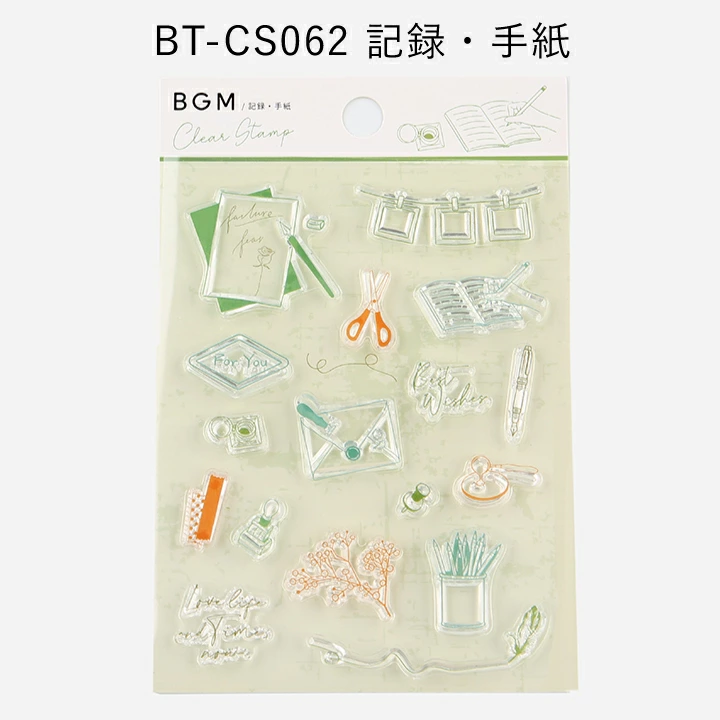 BGM Clear Stamps | Daily Records & Vintage Themes | クリアスタンプ:手帳の記録・ヴィンテージ風 4種 - Image 9