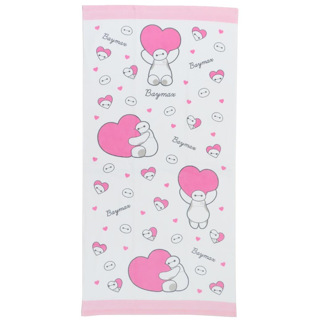 Disney | Baymax Pink Heart Towel | Disney Japan Exclusive | ベイマックス ハート柄 タオル - Image 5