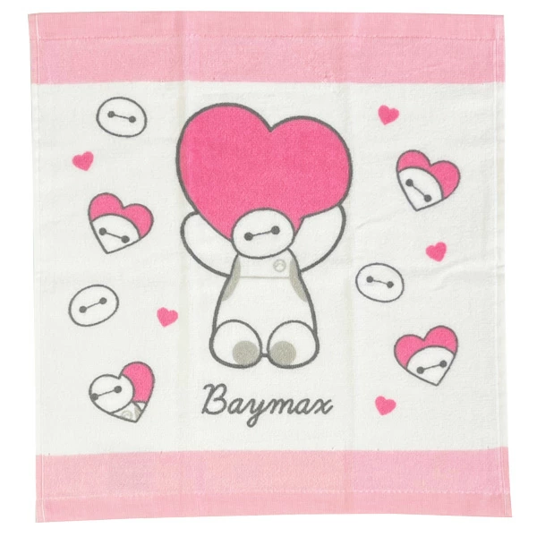 Disney | Baymax Pink Heart Towel | Disney Japan Exclusive | ベイマックス ハート柄 タオル - Image 2