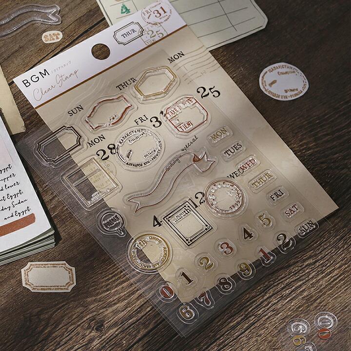 BGM Clear Stamps | Labels & Headers Series | クリアスタンプ:ラベル&ヘッダー風 4種 - Image 17