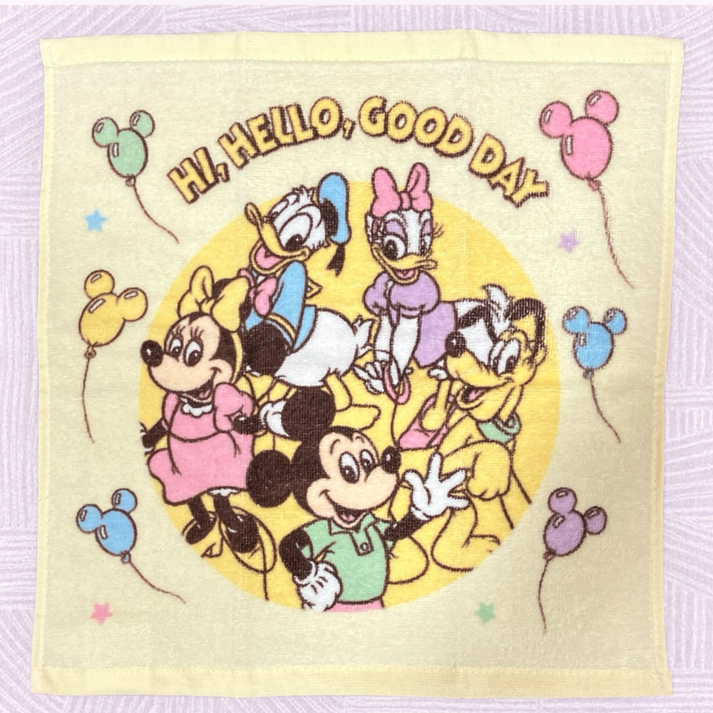 Mickey & Friends Towels | Balloon Pastel Collection | ミッキー&フレンズ タオルシリーズ - Image 2