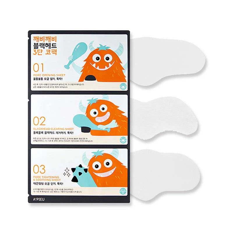 A’PIEU | Goblin Blackhead 3-Step Nose Pack | Monster Pore Care - Image 4