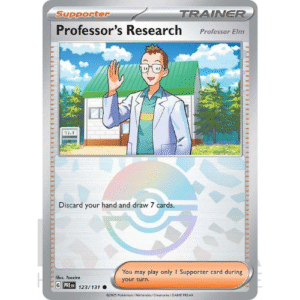 [EN] Professor’s Research (Professor Elm) | PRE Prismatic Evolutions | 123/131 Poké Ball Mirror