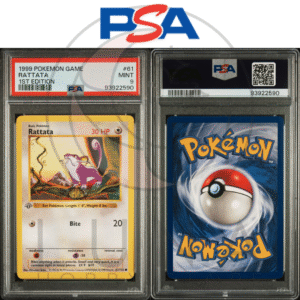 [EN] Rattata | 1st Edition Base Set | PSA 9 Mint | 1999 Pokémon Game #61