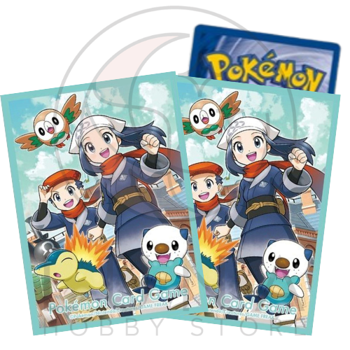 Pokémon Legends: Arceus Starter Trio Card Sleeves (64ct) | ヒスイの冒険 スリーブ