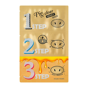 Holika Holika | Pig Nose Clear Blackhead 3-Step Kit | Honey Gold Edition