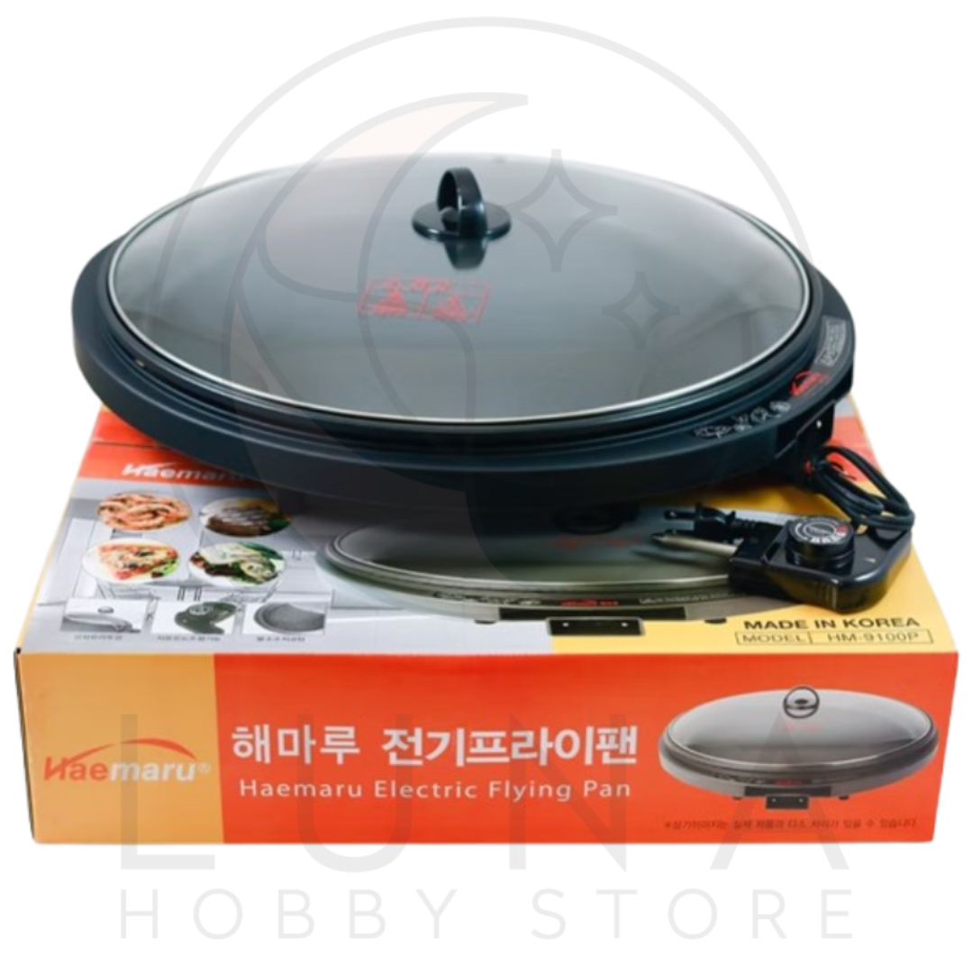 Hae Maru | Electric Frying Pan | Korean Multi Cooker with Lid | HM-9100P 해마루 전기프라이팬